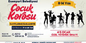 ESENYURT BELEDİYESİ ÇOCUK KOROSU KURULUYOR