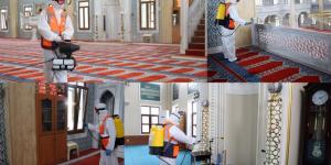 BÜYÜKÇEKMECE’DE YENİDEN İBADETE AÇILACAK CAMİLER DEZENFEKTE EDİLİYOR