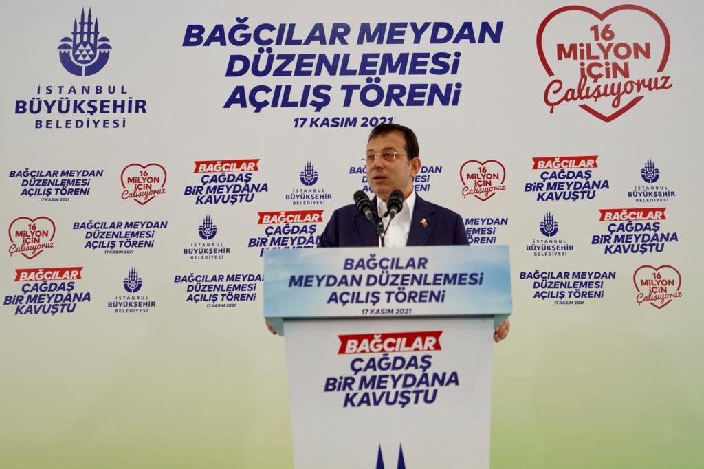 BAĞCILAR, MEYDANINA KAVUŞTU İMAMOĞLU: PROJELERİMİZİN SAHİBİ HALKTIR