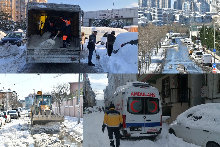 ESENYURT’TA KIŞLA MÜCADELE, SAĞLIK HİZMETLERİNDE DE SÜRÜYOR