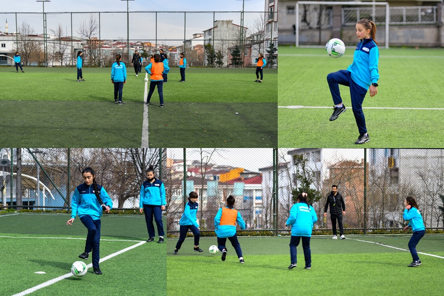 ESENYURT’TA KIZ ÇOCUKLARINA ÖZEL FUTBOL KURSU