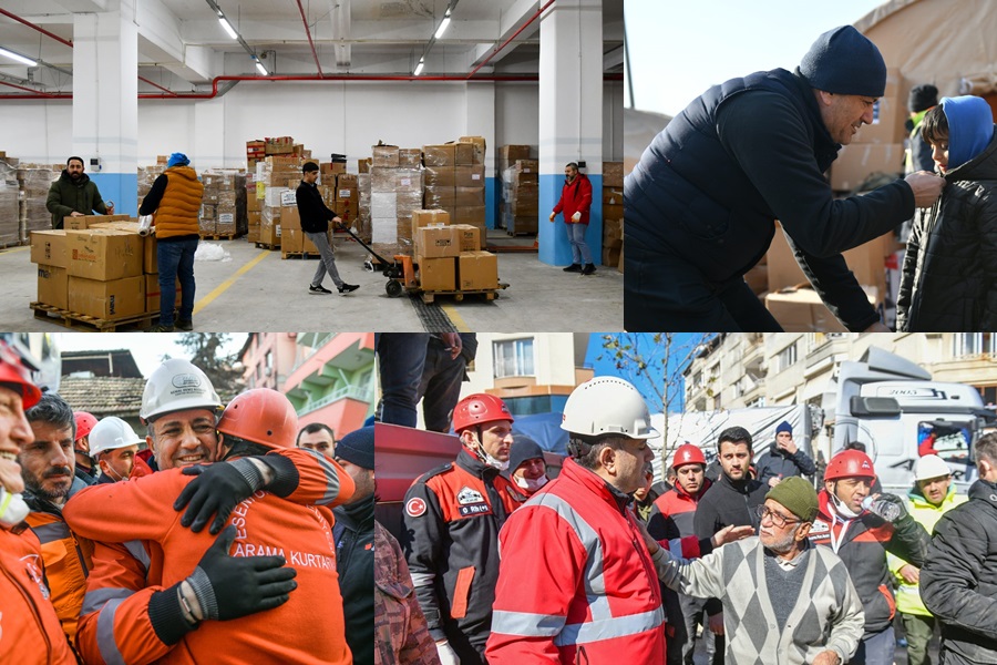 ESENYURT DEPREM İÇİN TEK YÜREK OLDU