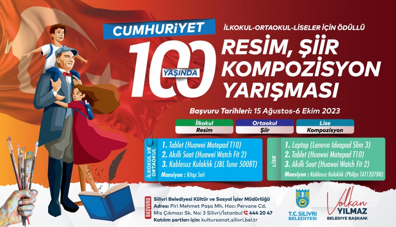 SİLİVRİ BELEDİYESİNDEN RESİM, ŞİİR VE KOMPOZİSYON YARIŞMASI