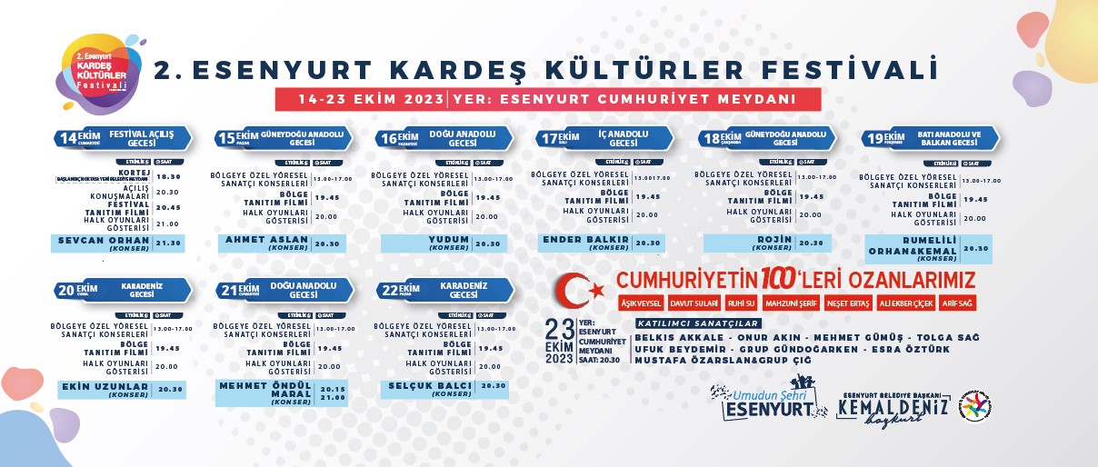 2. KARDEŞ KÜLTÜRLER FESTİVALİ BAŞLIYOR