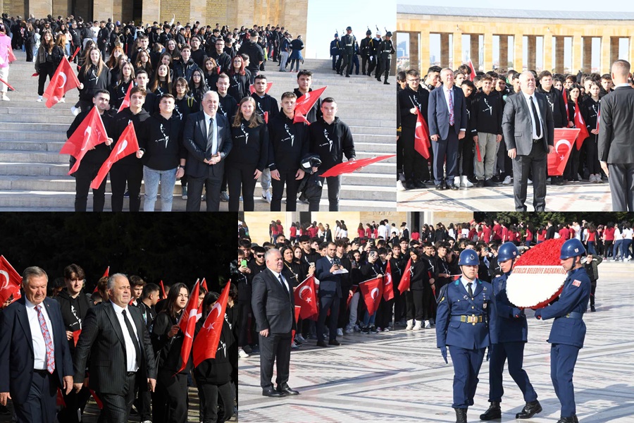 BAŞKAN MESUT ÜNER’İN GELENEĞİ GENÇLERLE ANITKABİR ZİYARETİ