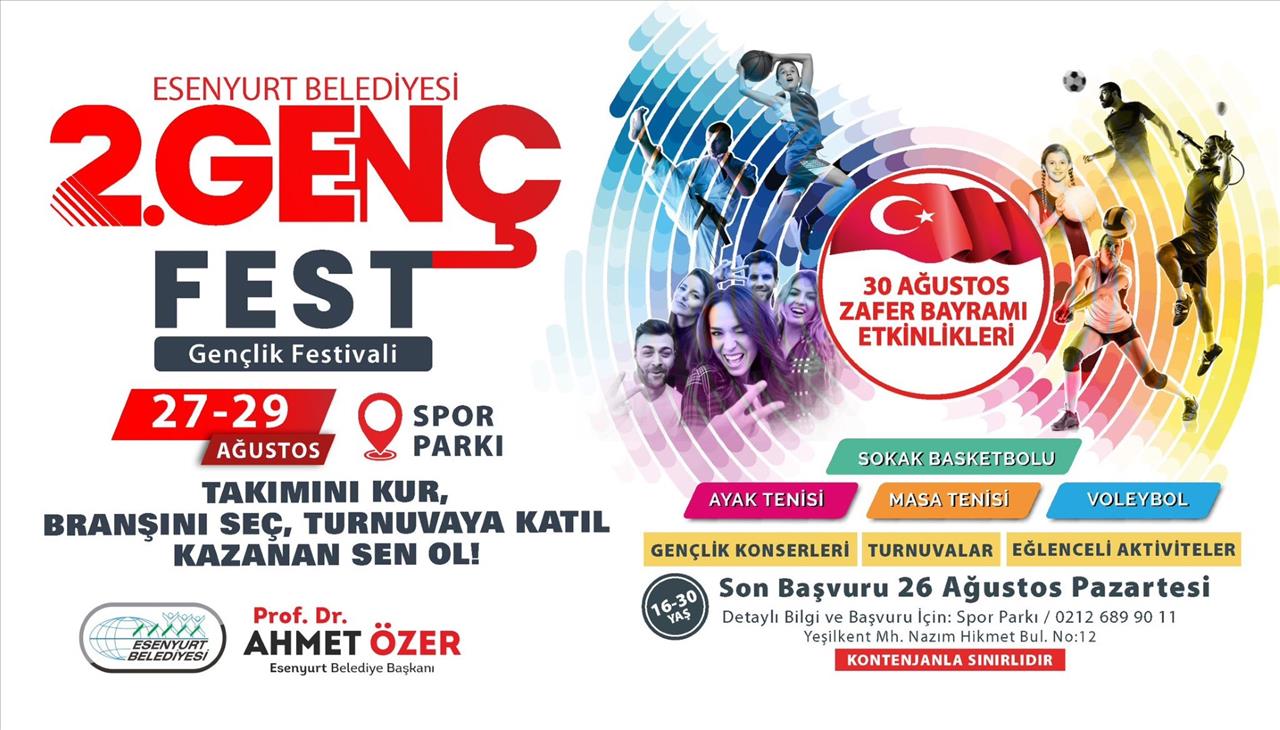 ESENYURT’TA GENÇLİK FESTİVALİ BAŞLIYOR