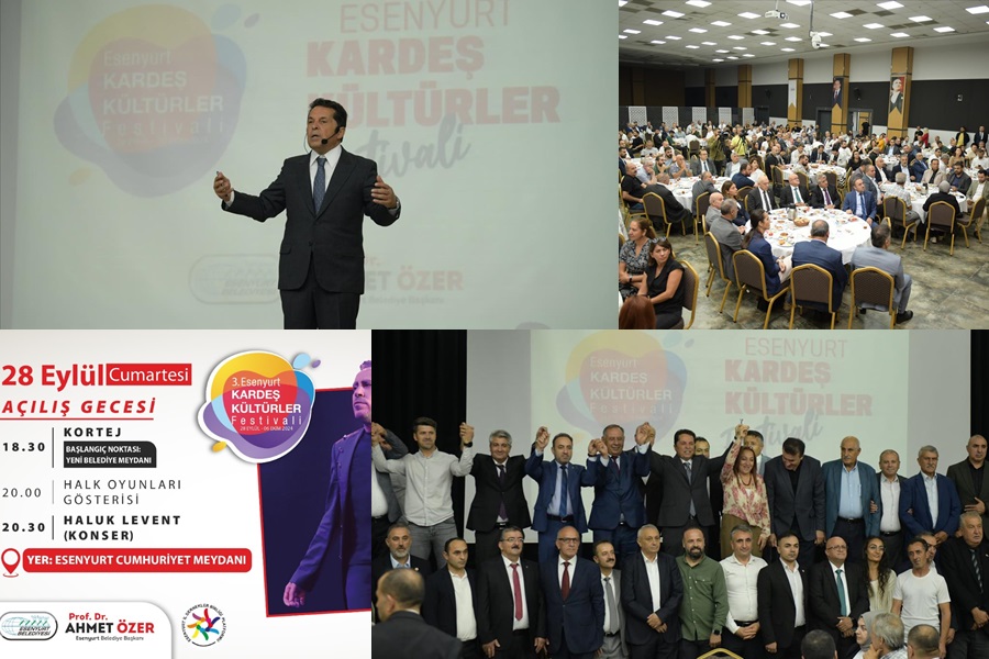 ESENYURT KARDEŞ KÜLTÜRLER FESTİVALİ’NİN TANITIM LANSMANI YAPILDI … BAŞKAN ÖZER: ŞİMDİ KARDEŞLİK ZAMANI DİYEREK, BİRBİRİMİZİ KUCAKLAYALIM