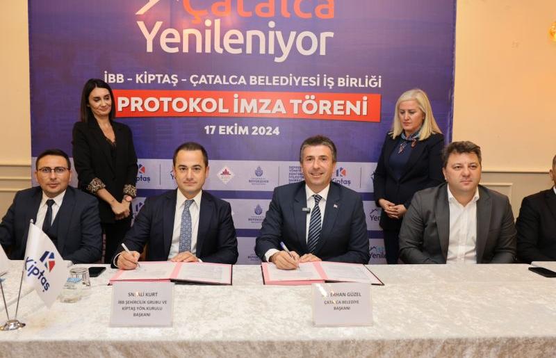 ÇATALCA YENİLENİYOR İMZA PROTOKOLÜ GERÇEKLEŞTİ