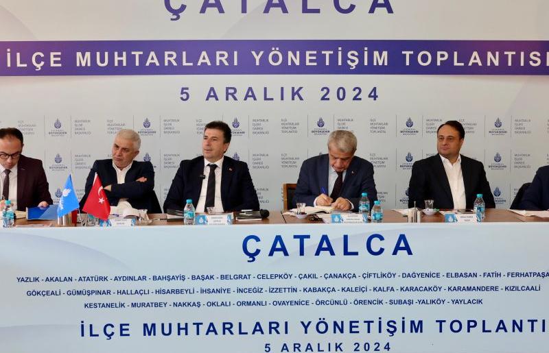 İBB “İLÇE MUHTARLARI YÖNETIŞIM TOPLANTISI” ÇATALCA’DA GERÇEKLEŞTI