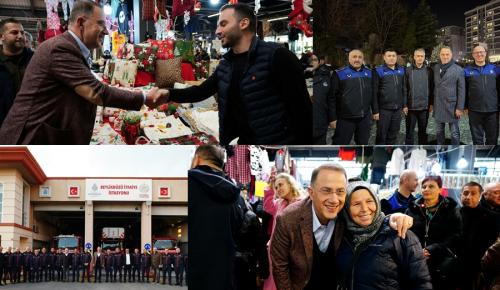 BAŞKAN ÇALIK YENİ YILI KOMŞULARIYLA KARŞILADI