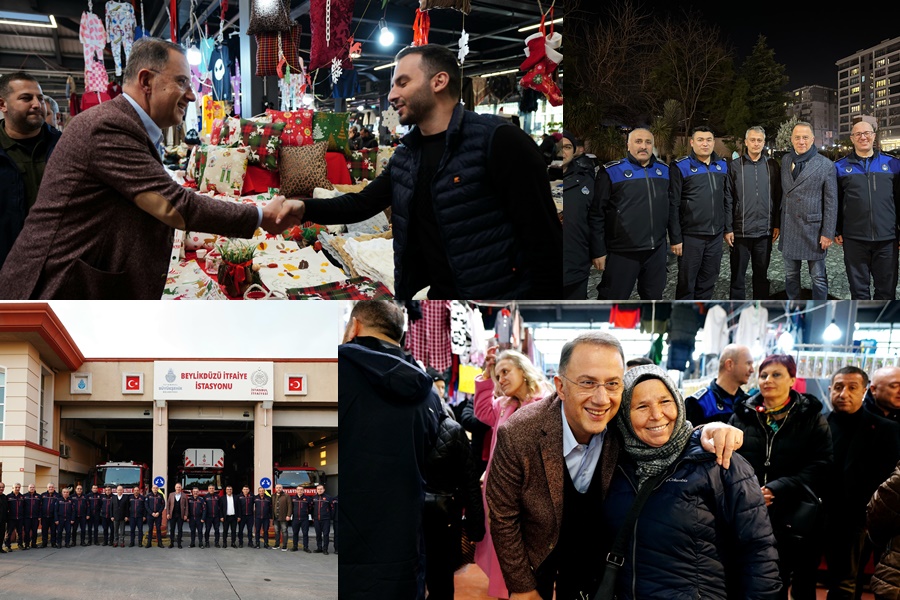 BAŞKAN ÇALIK YENİ YILI KOMŞULARIYLA KARŞILADI