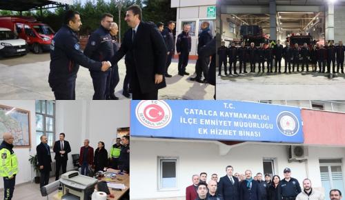 BAŞKAN ERHAN GÜZEL’DEN YILIN SON GÜNÜNDE GÖREV BAŞINDAKİ KAHRAMANLARA ANLAMLI ZİYARET