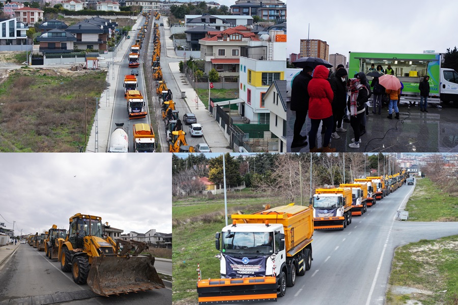 BEYLİKDÜZÜ BELEDİYESİ 174 ARAÇ VE 839 PERSONELLE TEYAKKUZDA